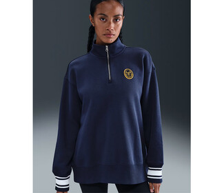 Nike Phoenix Fleece Long Sleeve 1/4 Zip (W) (Midnight Navy)