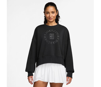 Nike Court Heritage Phoenix Fleece Crew Sweatshirt II (W) (Black)