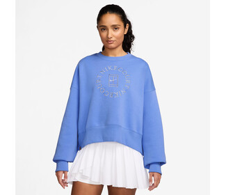 Nike Court Heritage Phoenix Fleece Crew Sweatshirt II (W) (Royal Pulse)