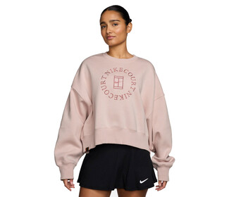 Nike Court Heritage Phoenix Fleece Crew Sweatshirt II (W) (Silt Red)