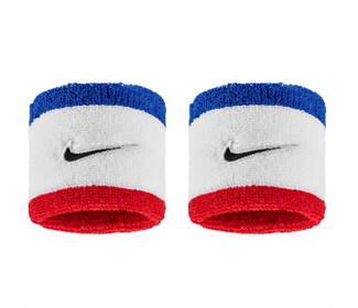 Nike Swoosh Classic Wristbands (2x) (Red/White/Blue)