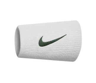 Nike Tennis Premier Double Wristbands (2x) (White/Gorge Green)