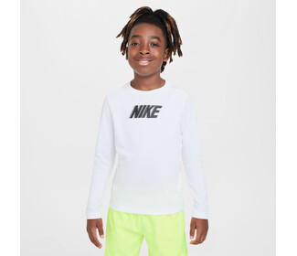 Nike Dri-FIT Multi+ Boys Long Sleeve Top (White)