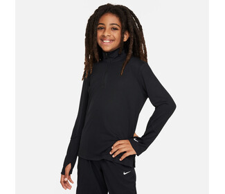 Nike Multi UV Long Sleeve 1/2 Zip Boys Top (Black)