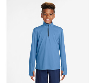 Nike Multi UV Long Sleeve 1/2 Zip Boys Top (Blue Beyond)