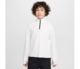 Nike Multi UV Long Sleeve 1/2 Zip Boys Top (White)