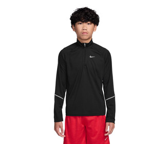 Nike Dri-FIT Miler Kids' 1/2 Zip Top (Black)
