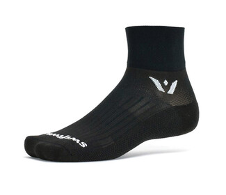 Swiftwick Aspire Quarter Crew (Black)