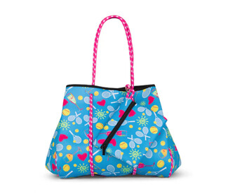 Beach/Gym Tote & Pouch - Girl's Weekend (Boozy Blue)