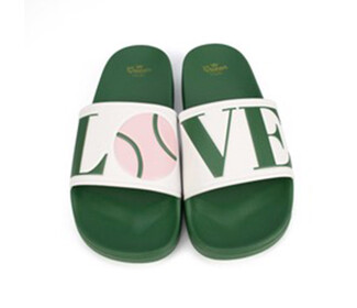 Queen of the Court Tennis Love Slides (W) (Green)