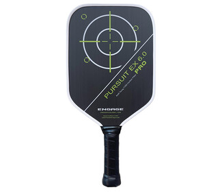 Engage Pursuit Pro EX 6.0 Raw Carbon Fiber Pickleball Paddle (Lime)